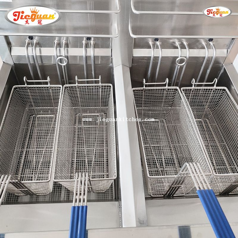 Friggitrice elettrica da 28 litri a 2 vasche con timer 