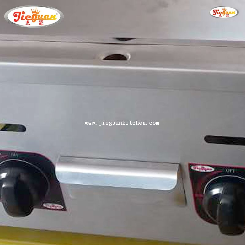 Fry top professionale a gas da 8 mm