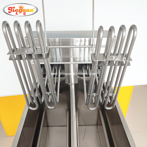 Friggitrice verticale per computer digitale a 2 vasche con 2 cestelli