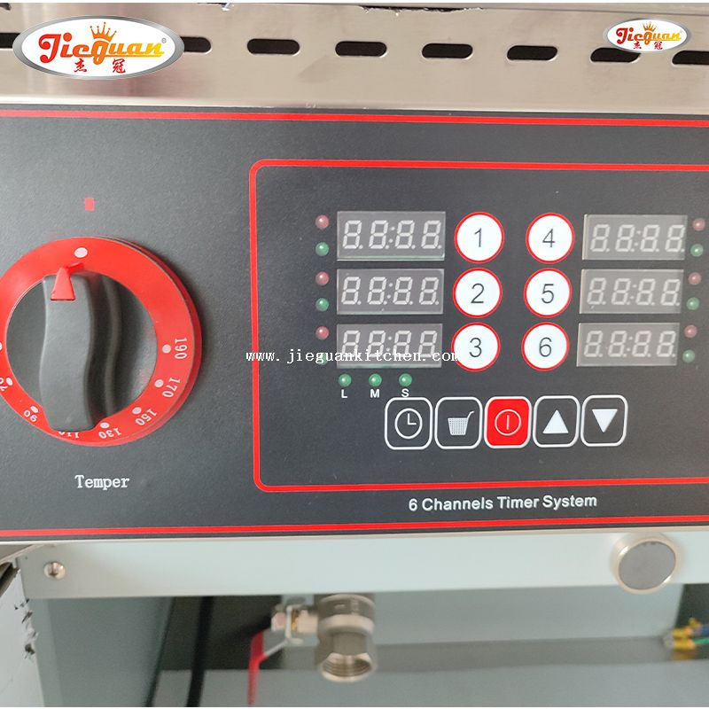 Friggitrice elettrica da 28 litri a 2 vasche con timer 