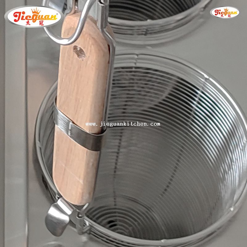 Cuocipasta da terra a 12 cestelli GPL con mobiletto