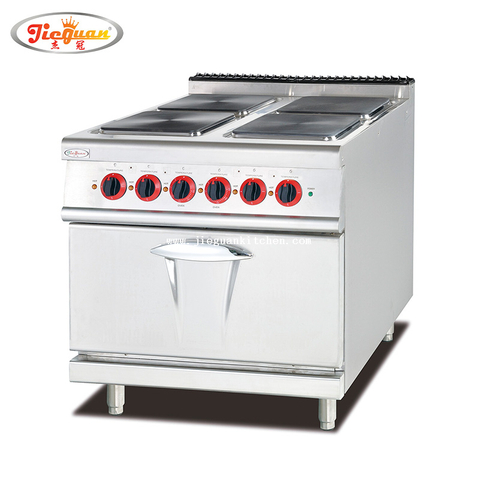 Piano cottura elettrico con 4 piastre e forno