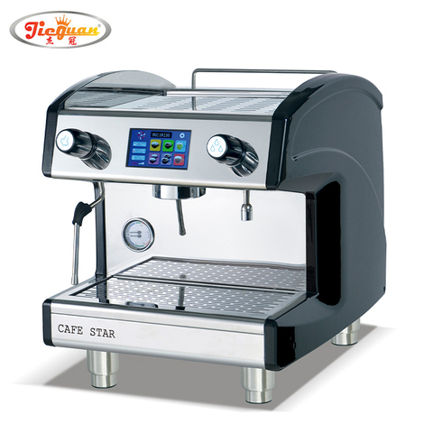 Macchina da caffè professionale semiautomatica elettrica da 6 litri a gruppo singolo da 9 bar