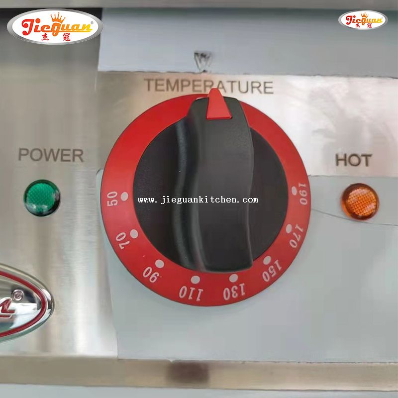 Friggitrice elettrica 2 vasche 2 cestelli con mobiletto per albergo