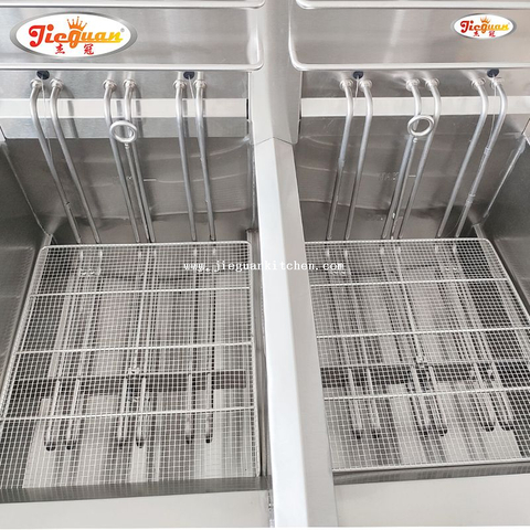 Friggitrice elettrica da 28 litri a 2 vasche con timer 