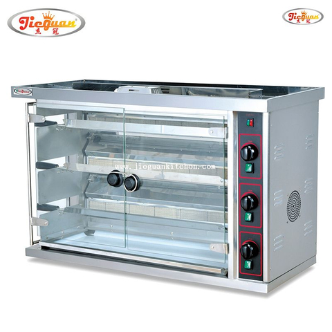 Girarrosto per pollo a 3 spiedi per 15 pezzi di pollo