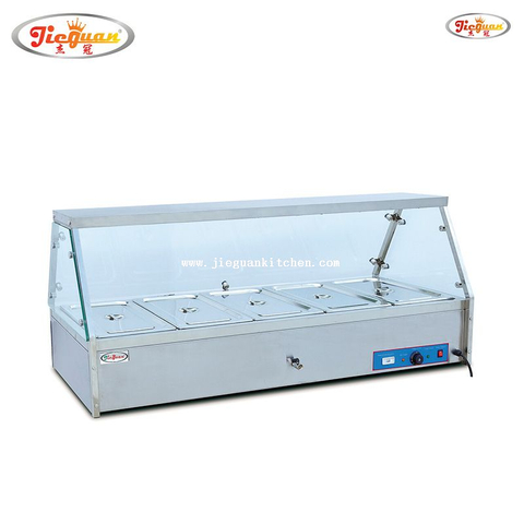 Scaldavivande elettrico professionale per buffet riscaldante bagnomaria con bacinella 6 GN 1/1 o 12 GN 1/2