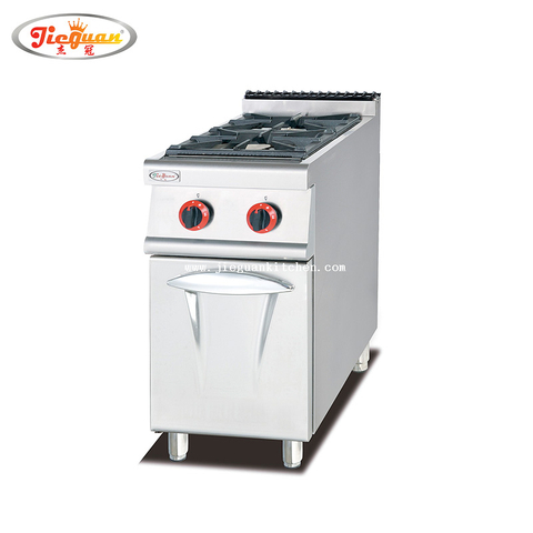 Cucina a gas da libera installazione con 2 fuochi e mobiletto