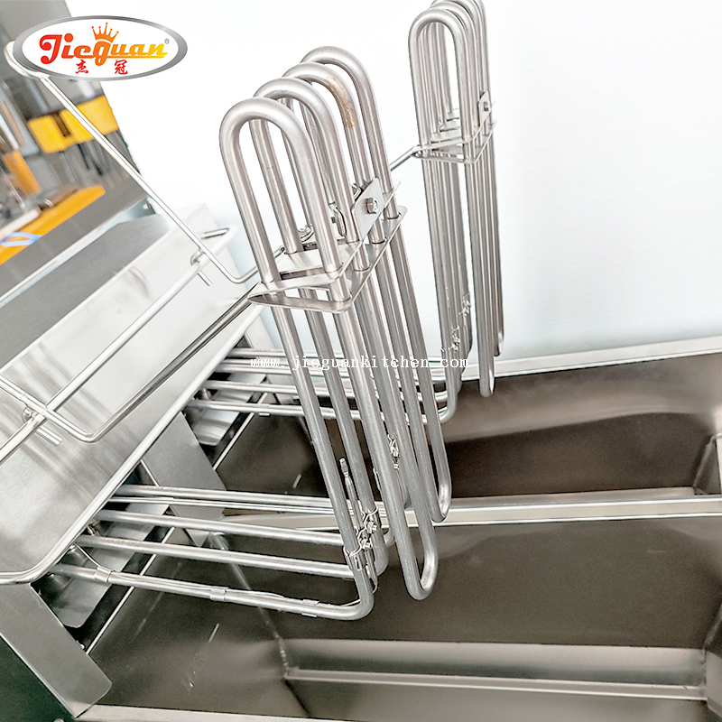 Friggitrice verticale per computer digitale a 2 vasche con filtro olio