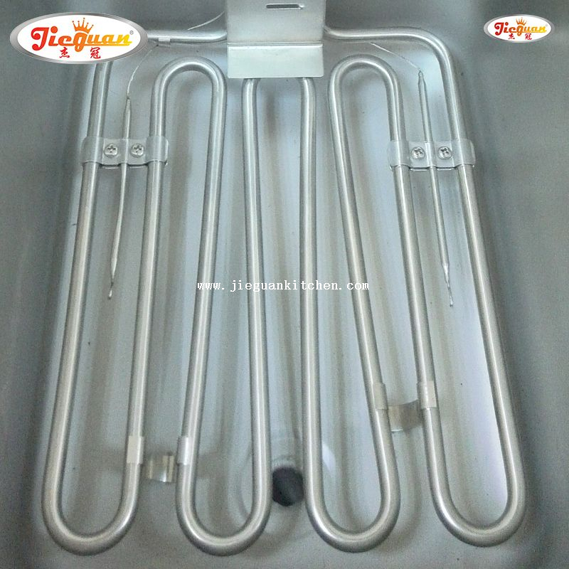 Friggitrice elettrica professionale per patatine a doppia vasca