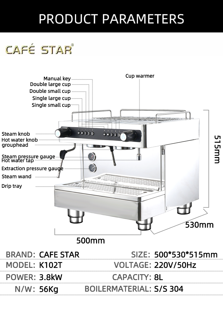 Caffettiera Doppio Gruppo 6L