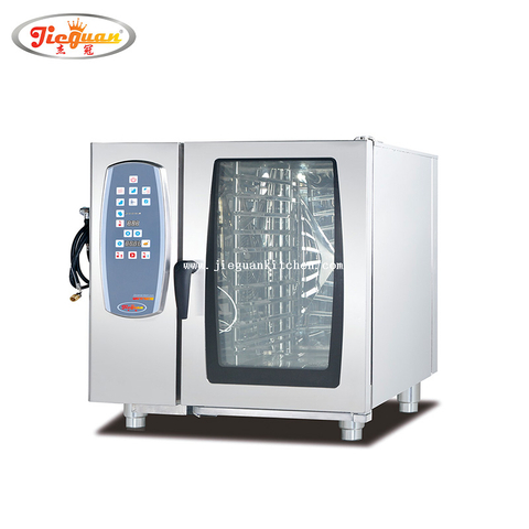 Attrezzatura da forno commerciale Forno elettrico combinato a vapore a 4 teglie 