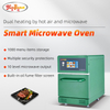 Distributore sfuso Forno rapido da cucina per hotel con protezione di sicurezza multipla da 20 litri con microonde